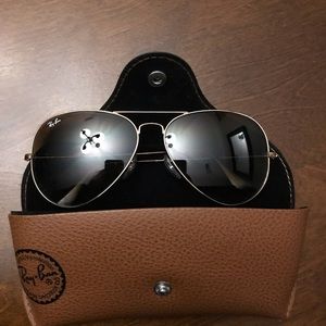 Brown Ray Ban Aviators